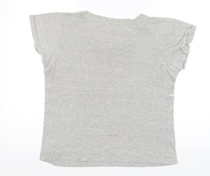 Love To Lounge Womens Grey Solid  Top Pyjama Top Size 12