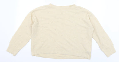 Womens UK Size S H&M Ivory Pullover Jumper