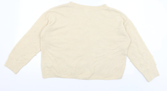 Womens UK Size S H&M Ivory Pullover Jumper