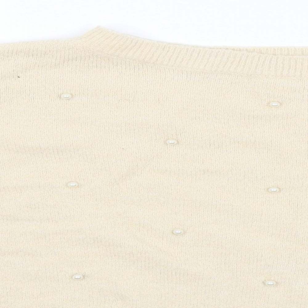 Womens UK Size S H&M Ivory Pullover Jumper