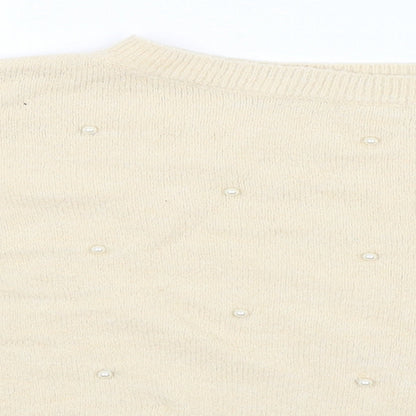 Womens UK Size S H&M Ivory Pullover Jumper