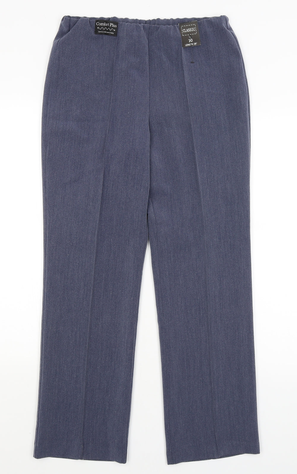 Classic Womens Blue   Dress Pants Trousers Size 10 L28 in