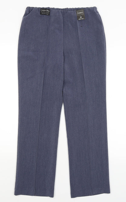 Classic Womens Blue   Dress Pants Trousers Size 10 L28 in