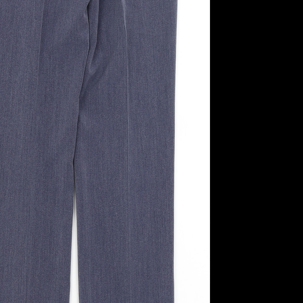 Classic Womens Blue   Dress Pants Trousers Size 10 L28 in