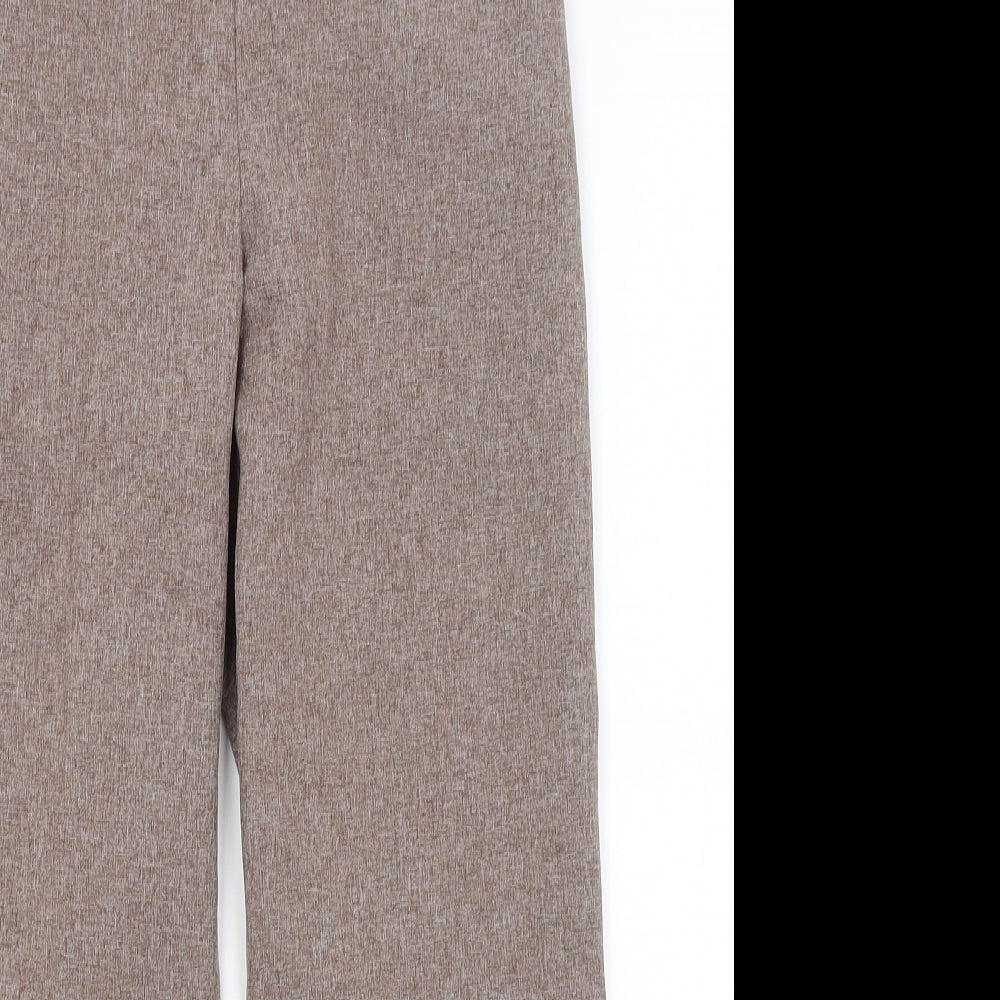 Womens UK Size 10 Emma Regular Fit Dress Pants Brown Trousers