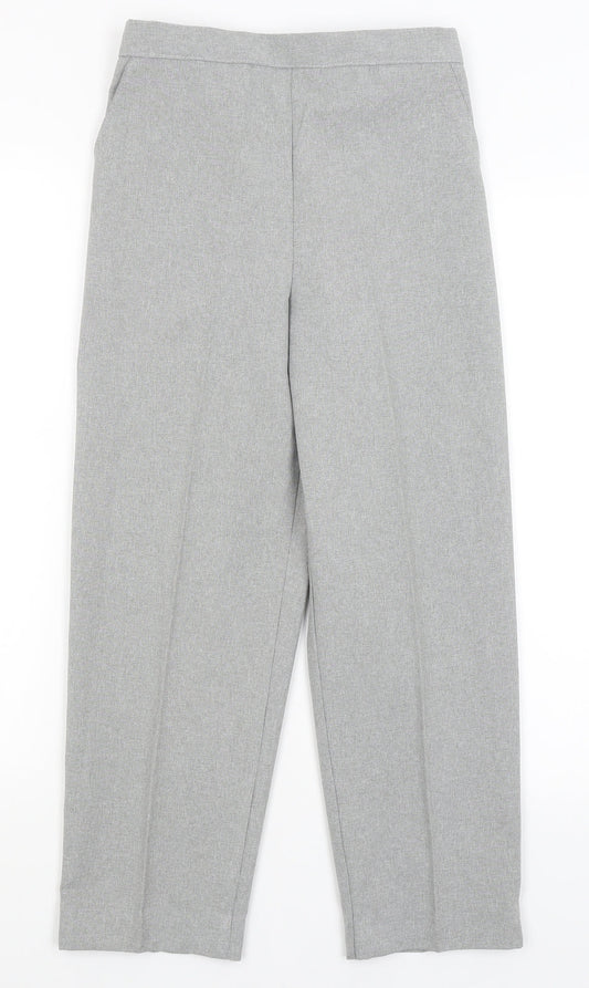 Womens UK Size 20 Emma Regular Fit Dress Pants Grey Trousers