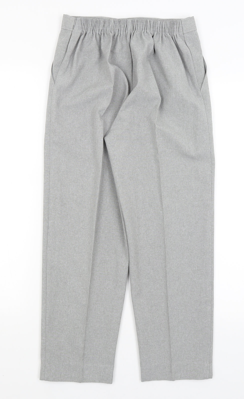 Womens UK Size 20 Emma Regular Fit Dress Pants Grey Trousers