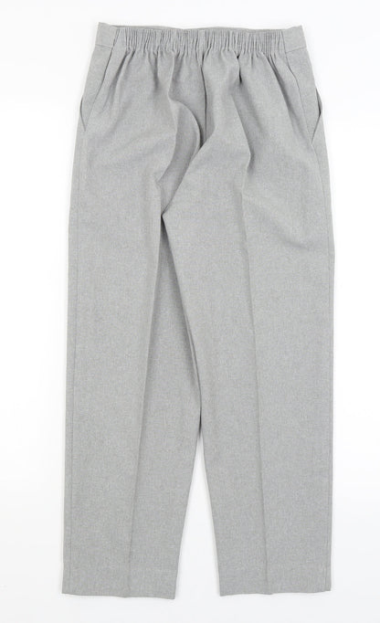 Womens UK Size 20 Emma Regular Fit Dress Pants Grey Trousers