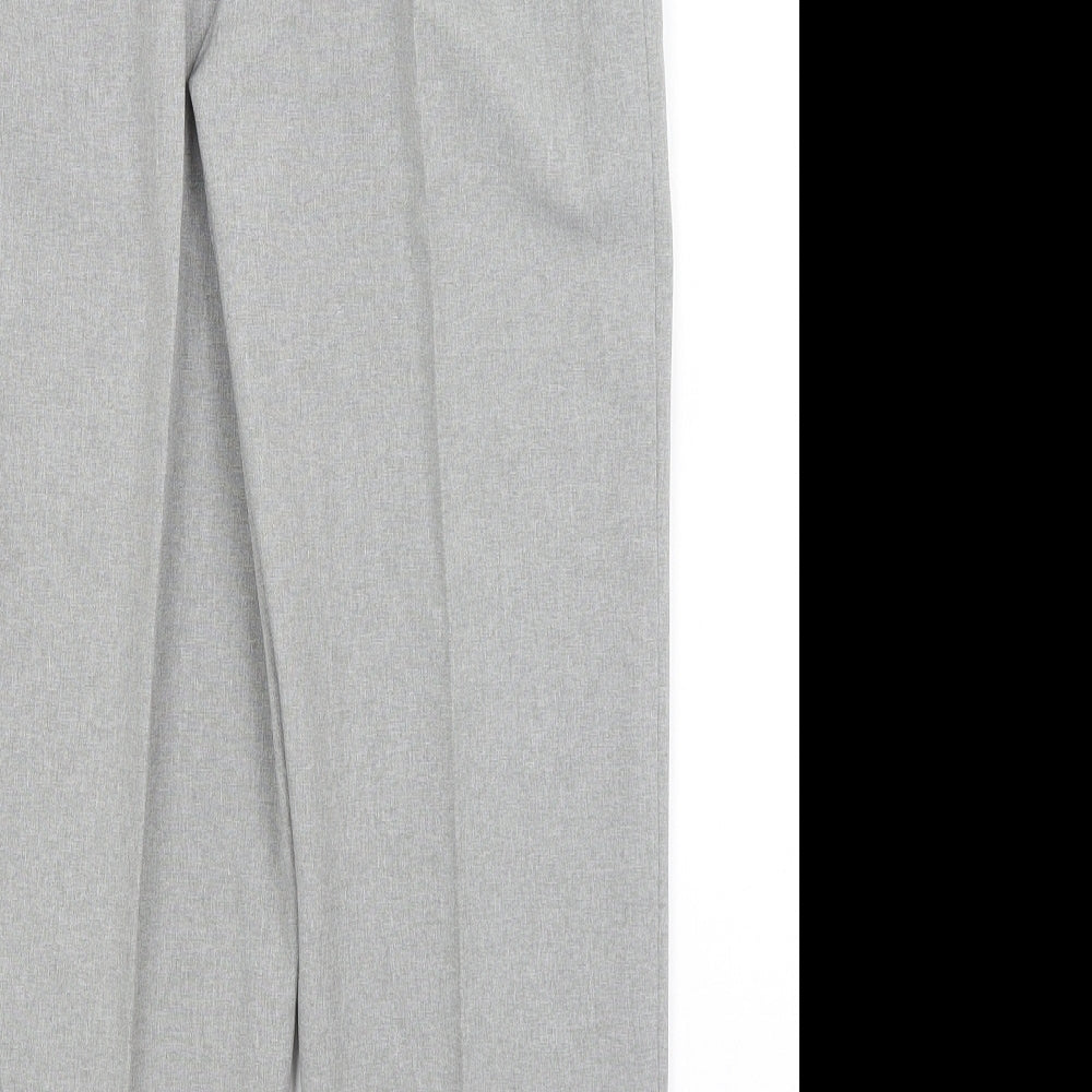 Womens UK Size 20 Emma Regular Fit Dress Pants Grey Trousers