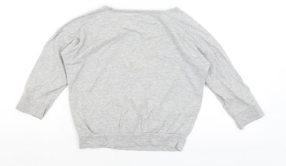 Girl to Girl Girls Grey   Pullover Sweatshirt Size 5-6 Years