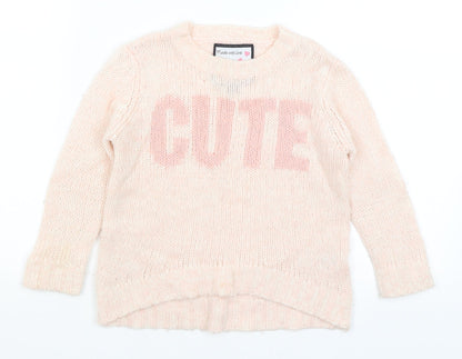 Sweet Millie Girls Pink   Pullover Jumper Size 5 Years  - Cute