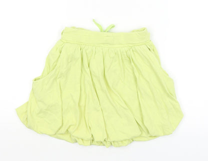 M&S Girls Yellow   A-Line Skirt Size 5-6 Years