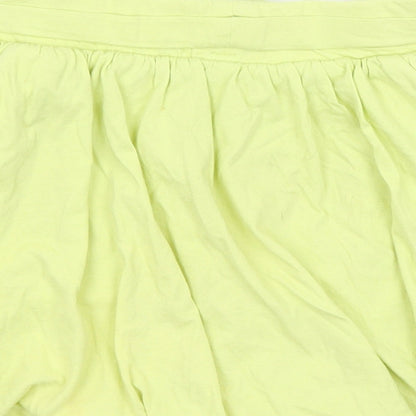 M&S Girls Yellow   A-Line Skirt Size 5-6 Years