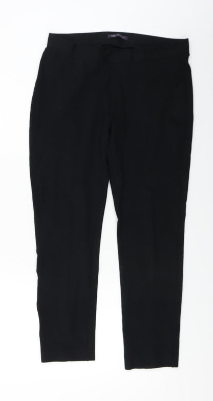 Womens UK Size 14 Marks and Spencer Regular Fit  Black Trousers