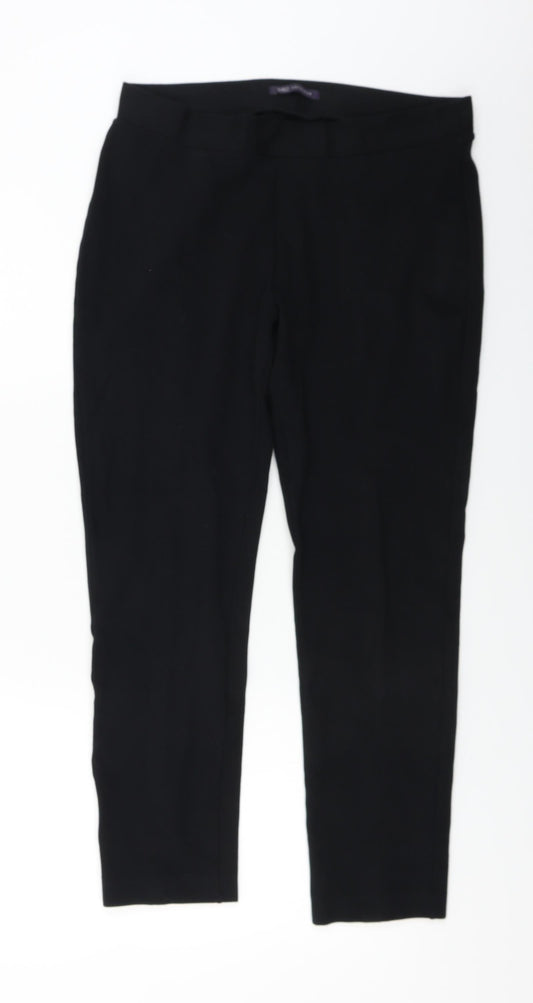 Womens UK Size 14 Marks and Spencer Regular Fit  Black Trousers
