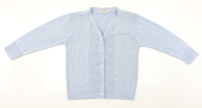 Womens UK Size L Donna Lewis Blue Cardigan Jumper