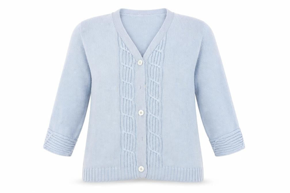 Womens UK Size L Donna Lewis Blue Cardigan Jumper