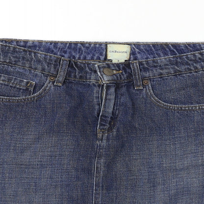 Gh Bass & Co  Womens Blue   A-Line Skirt Size 30 in