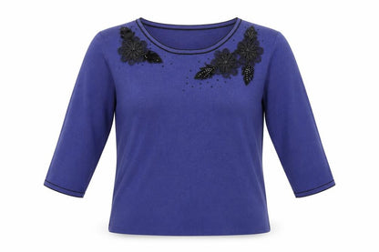 cashmia   Womens Blue   Basic T-Shirt Size M