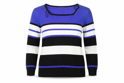 Womens UK Size M TEXT Blue Pullover Jumper