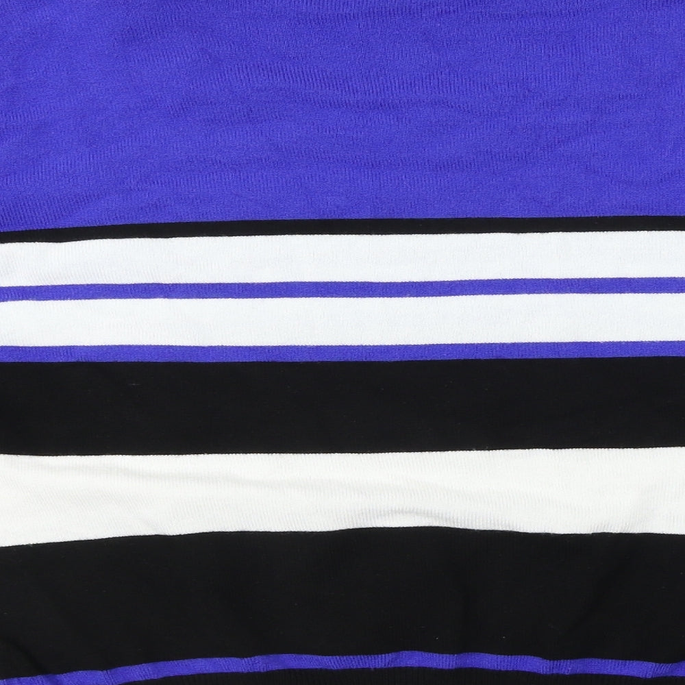Womens UK Size M TEXT Blue Pullover Jumper