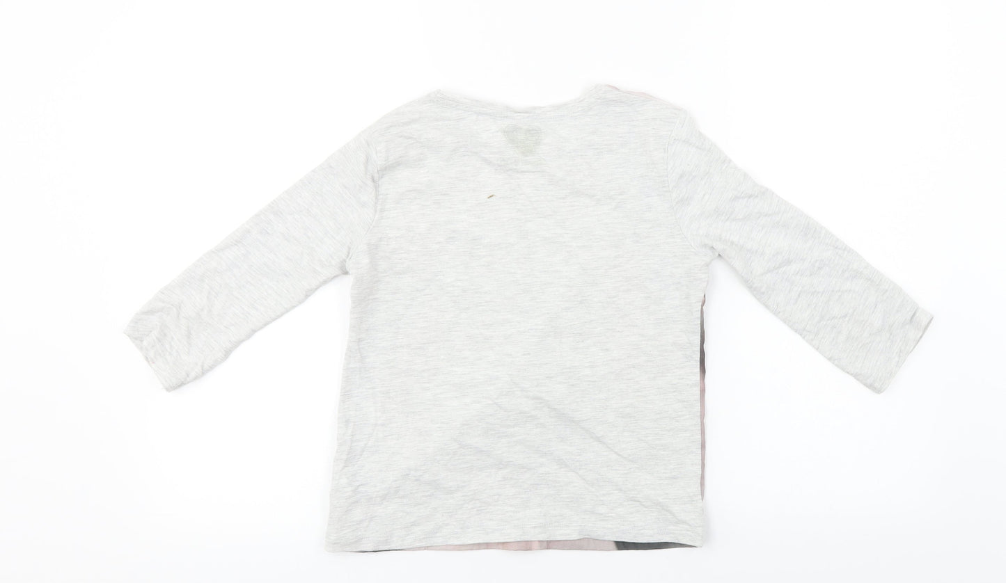F&F  Girls Grey   Basic T-Shirt Size 9-10 Years
