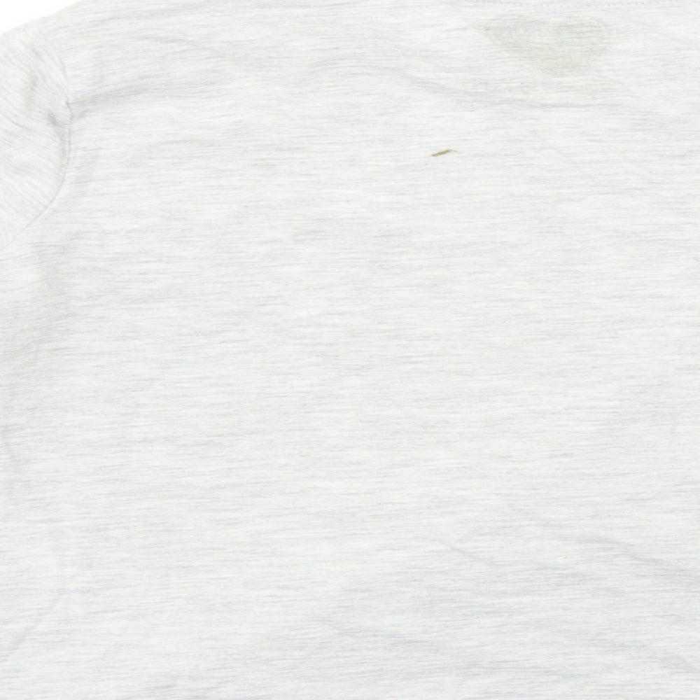 F&F  Girls Grey   Basic T-Shirt Size 9-10 Years