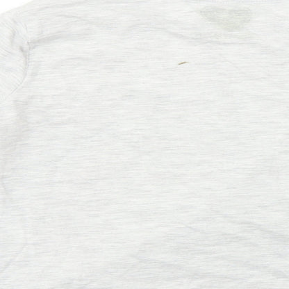F&F  Girls Grey   Basic T-Shirt Size 9-10 Years