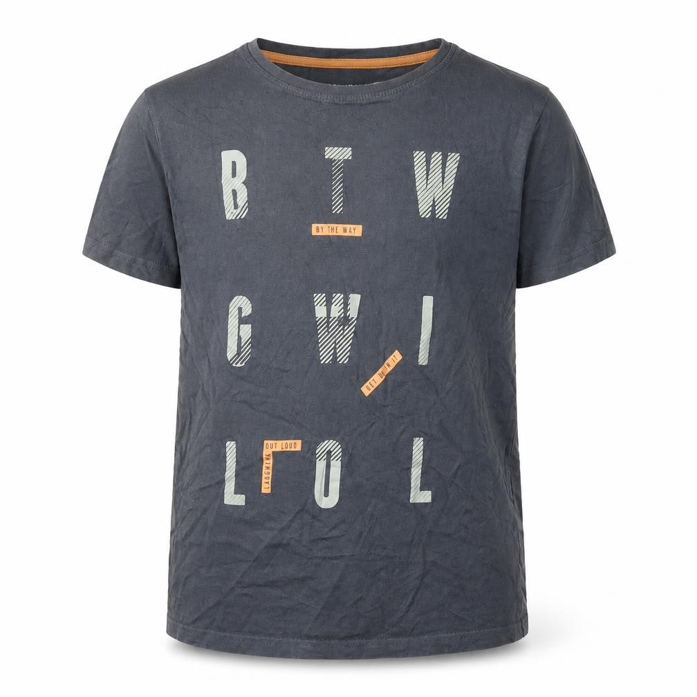 Tu Boys Grey   Basic T-Shirt Size 12 Years