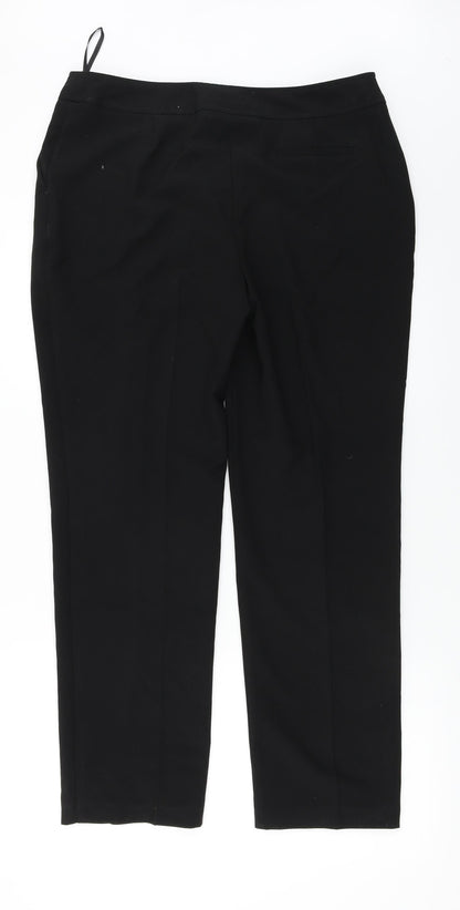 Womens UK Size 14 F&F Regular Fit  Black Trousers
