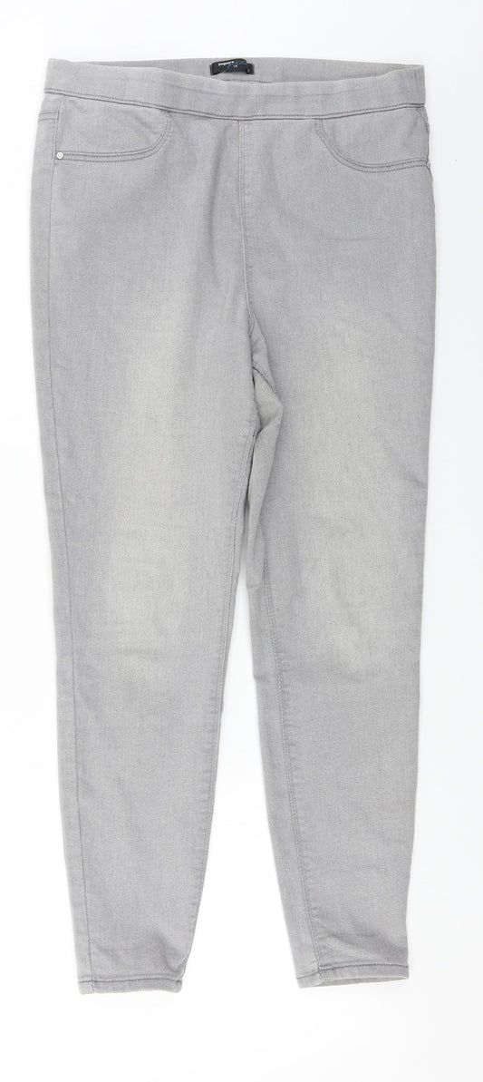 Womens UK Size 12 Papaya Regular Fit  Grey Trousers