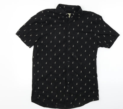 American Eagle Outfitters  Mens Black    Button-Up Size S