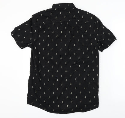 American Eagle Outfitters  Mens Black    Button-Up Size S