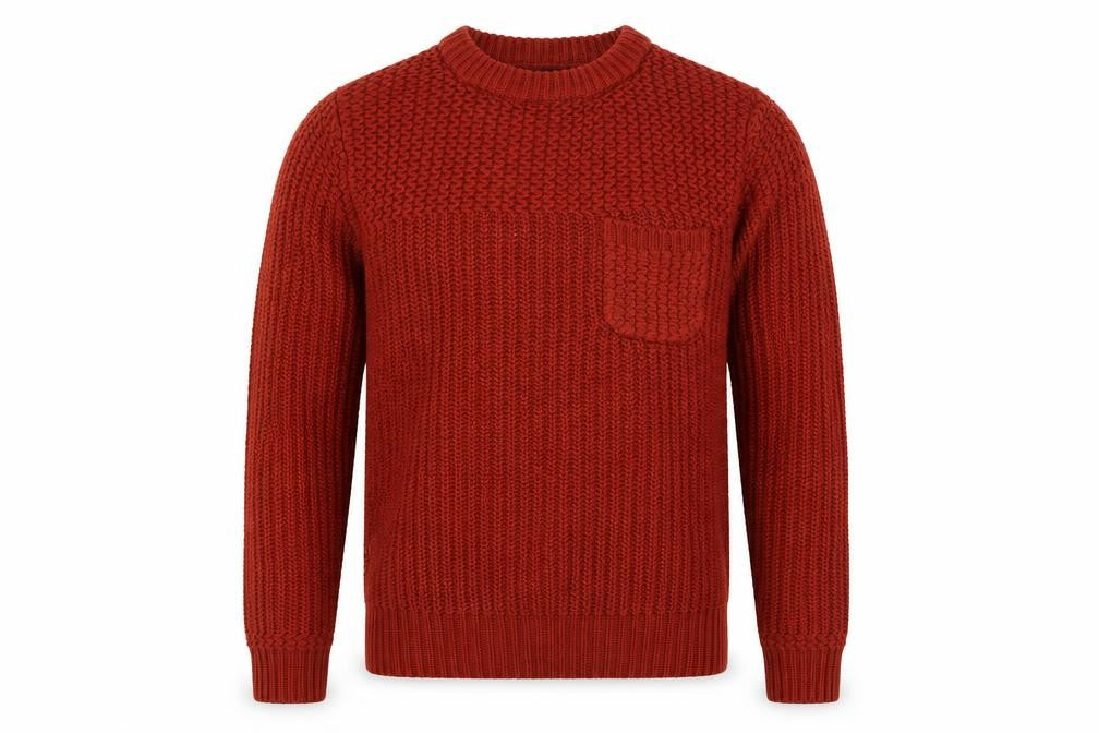 Mens UK Size S NEXT Brown Pullover Jumper