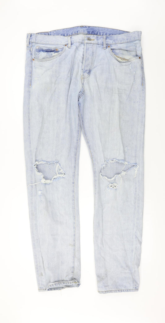 Denim Mens Blue   Straight Jeans Size 38 in L31 in
