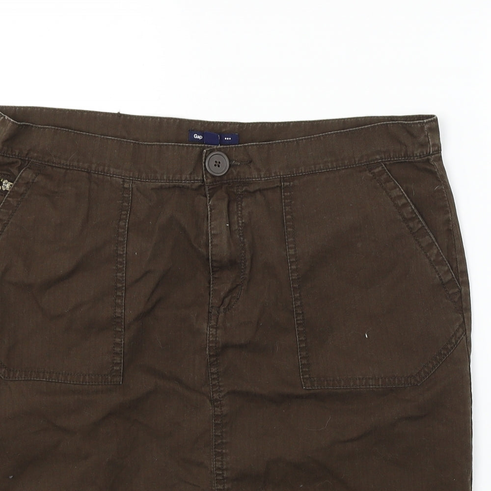 Gap  Womens Brown   A-Line Skirt Size 12
