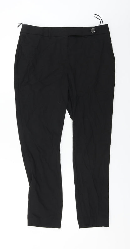 Womens UK Size 12 NEXT Regular Fit  Black Trousers