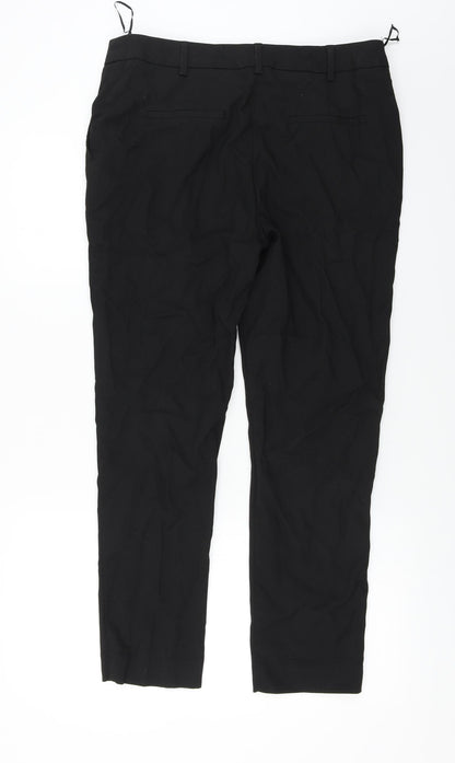 Womens UK Size 12 NEXT Regular Fit  Black Trousers