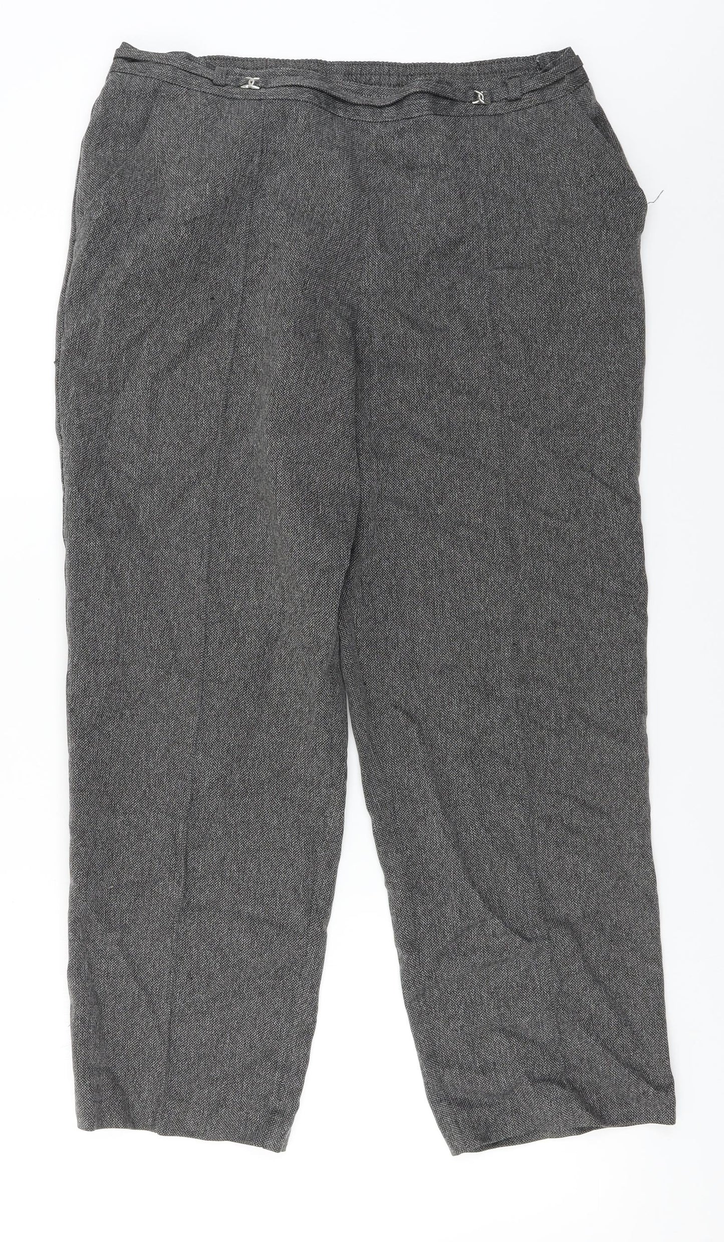 Womens UK Size 12 Marks and Spencer Regular Fit  Beige Trousers