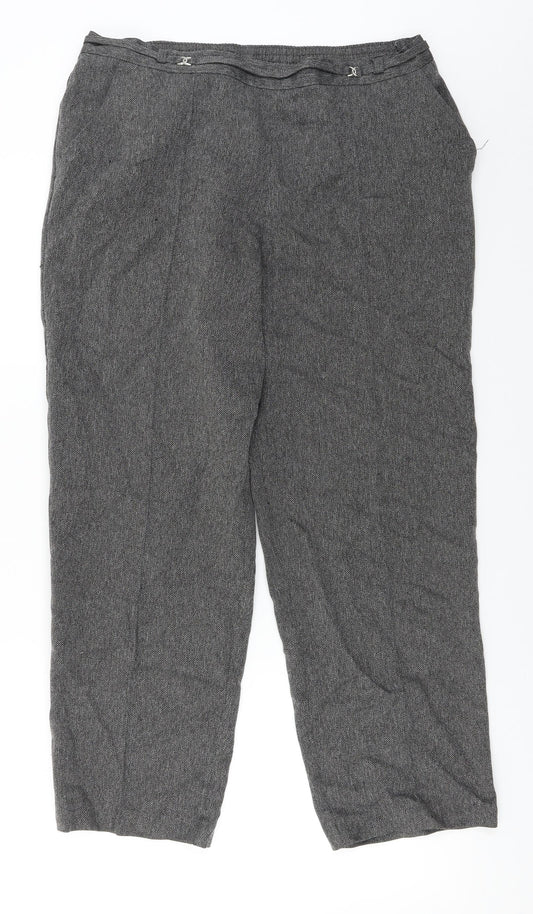 Womens UK Size 12 Marks and Spencer Regular Fit  Beige Trousers