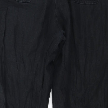 George  Womens Black   Cropped Trousers Size 38 in L23 in