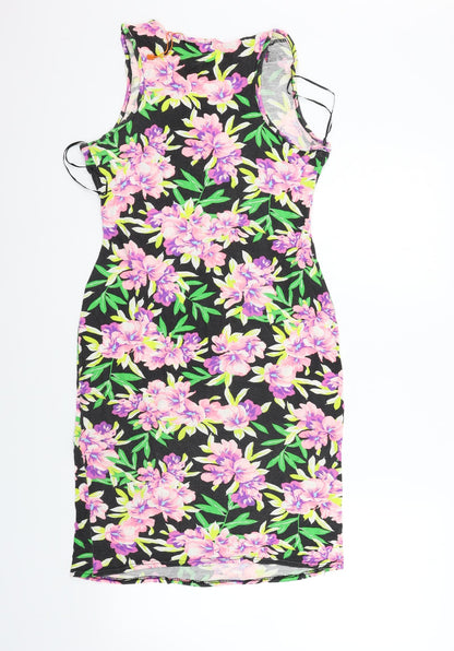 Apricot Womens Black Floral  Fit & Flare  Size 12