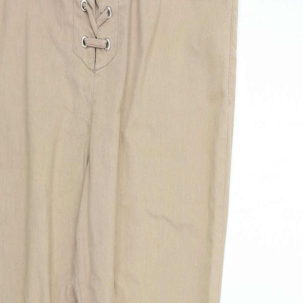 Womens UK Size 18 deniem & co Regular Fit  Beige Trousers
