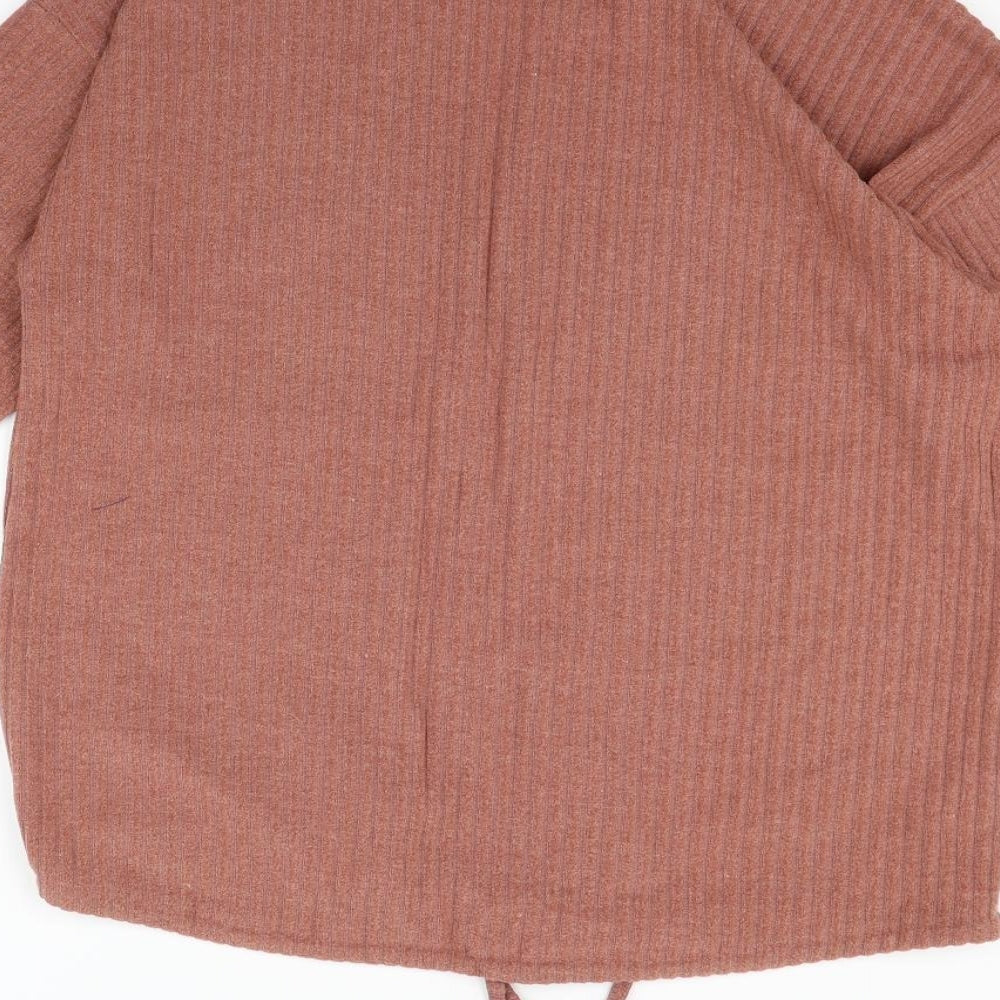 Womens UK Size 12 Papaya Beige Pullover Jumper
