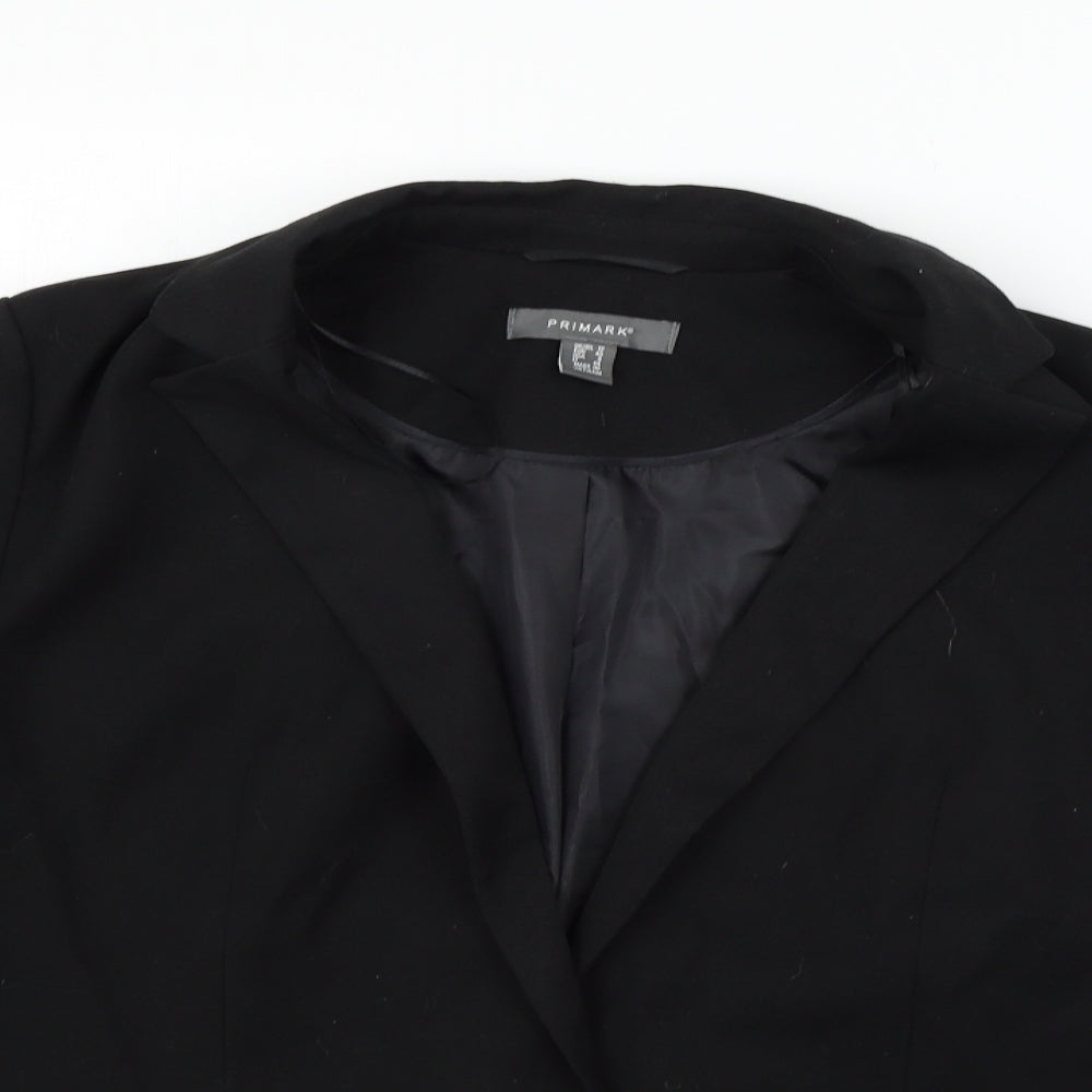 Primark Womens Black   Jacket Suit Size 12