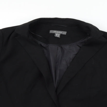 Primark Womens Black   Jacket Suit Size 12