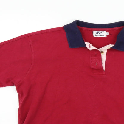 Mens UK Size L Top Flite Cotton Polo Shirt