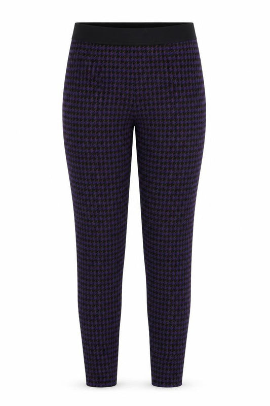 Marks & Spencer Womens Purple Check  Jegging Leggings Size 6 L26 in