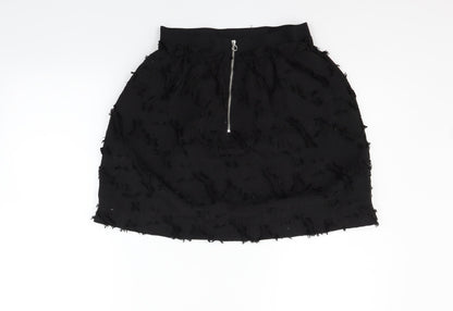 H&M Womens Black   A-Line Skirt Size 8
