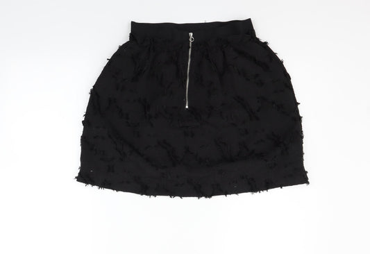 H&M Womens Black   A-Line Skirt Size 8